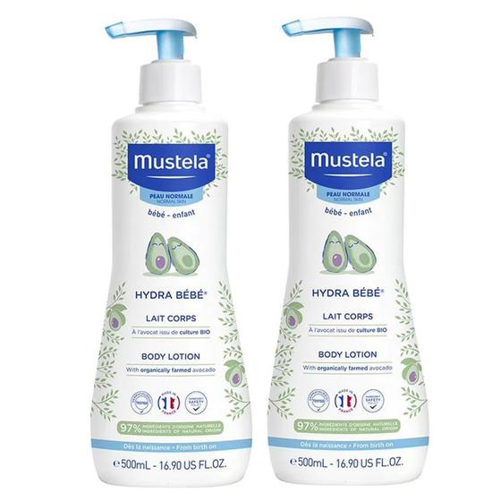 Hidratante Mustela Hydra Bebê 500ml  Kit 2 unidades