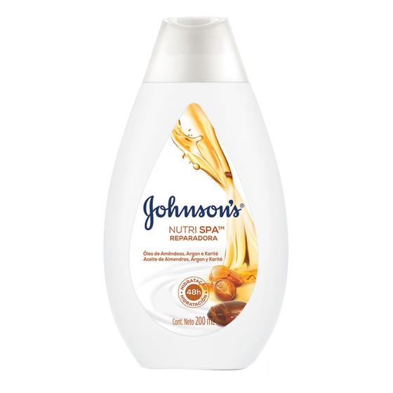 Imagem de Hidratante Nutri Spa Reparadora Johnson's Soft Óleo de Amendoas, Argan e Karité