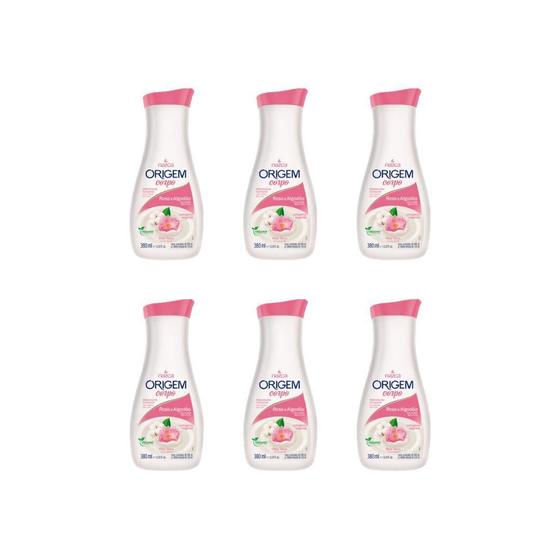 Imagem de Hidratante Origem 380Ml Rosa Algodão - Kit Com 6Un