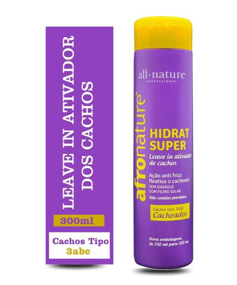 Hidratante Super Ativador De Cachos Afro Nature Every Day - All Nature Imagem de Hidratante Super Ativador De Cachos Afro Nature Every Day