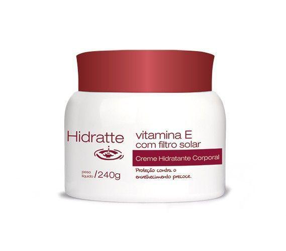 Imagem de Hidratante Vitamina E com Filtro Solar Hidratte Natu Charm Pote 240g