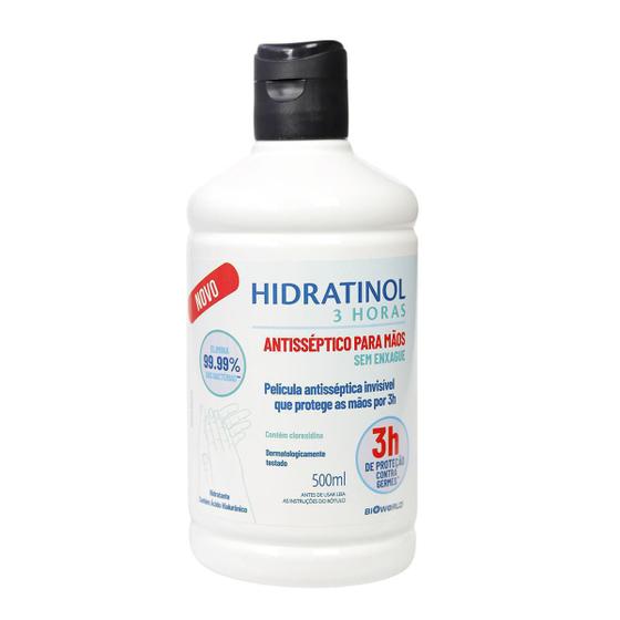 Imagem de Hidratinol 3Hrs Proteção Antisséptico Mãos Sem Enxague 500Ml