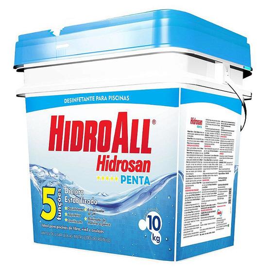 Imagem de Hidroall piscinas cloro granulado penta 10 kgs