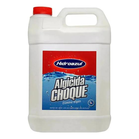 Imagem de Hidroazul Algicida Choque 5 Litros Manutenção Intensiva para Piscinas com Algas