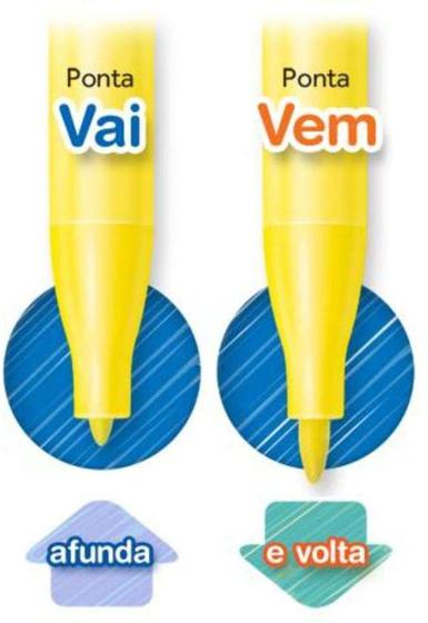 Imagem de Hidrocor Faber Castell vai e vem com 24 cores
