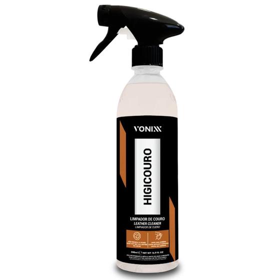 Imagem de Higicouro Limpa Couro Automotivo Para Carro E Moto 500ml Vonixx