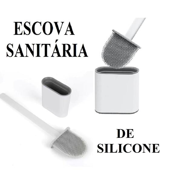 Imagem de Higienização Banheiro Escova Sanitária De Vaso Com Suporte