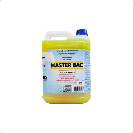 Imagem de Higienizador Bactericida Master Bac Erva-Doce - 5 Litros