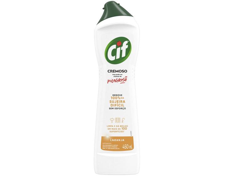 Higienizador Cremoso CIF Laranja 450ml Menor preço em Higienizador Cremoso CIF Laranja 450ml