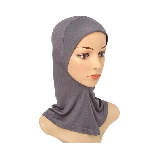Imagem de Hijab De Algodão Com Cobertura Total Para Mulheres, Gorro Elástico, Lenço Interno Liso, Faixa De
