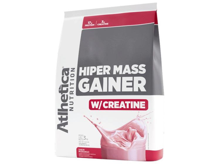 Imagem de Hiper Mass Gainer - 3kg - Morango - Atlhetica Nutrition 