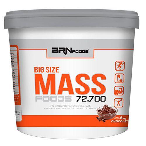 Imagem de Hipercalórico 6 kg 72.700 Massa Brn Foods Balde - morango