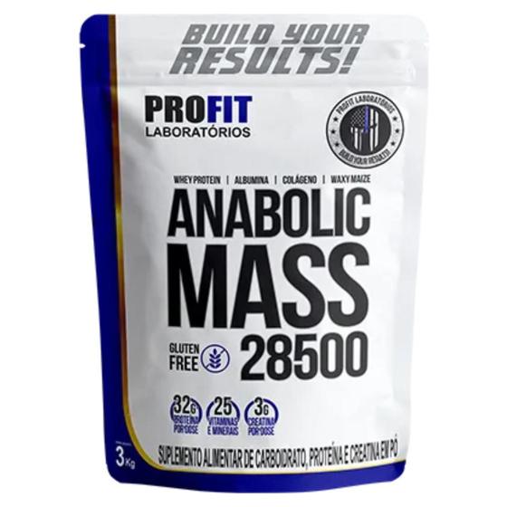 Hipercalórico anabolic mass 28500 3kg profit laboratórios Vários Sabores Menor preço em Hipercalórico anabolic mass 28500 3kg profit laboratórios Vários Sabores