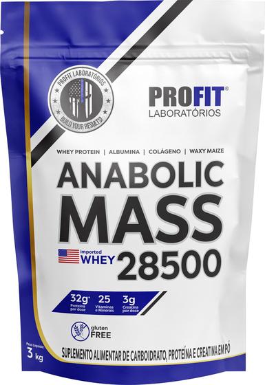 Imagem de Hipercalórico Anabolic Mass 28500 - 3kg - Profit Labs