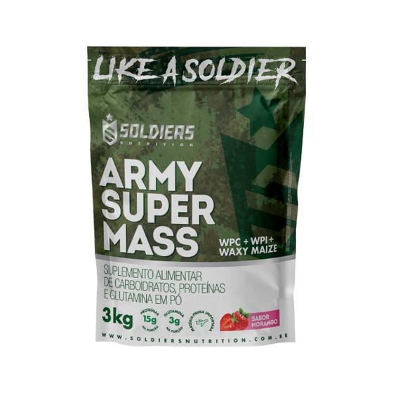 Imagem de Hipercalórico Army Super Mass 3Kg - 100% Importado - Soldiers Nutrition