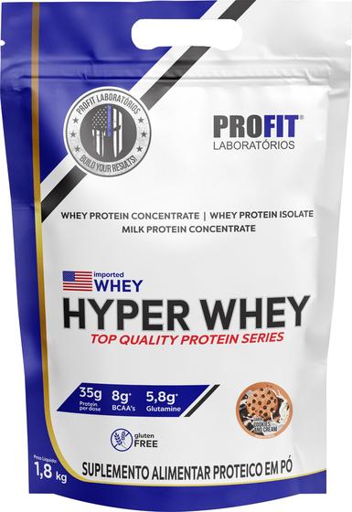 Hipercalórico Hyper Whey Protein 1,8kg Isolado E Concentrado - Profit Labs Menor preço em Hipercalórico Hyper Whey Protein 1,8kg Isolado E Concentrado - Profit Labs
