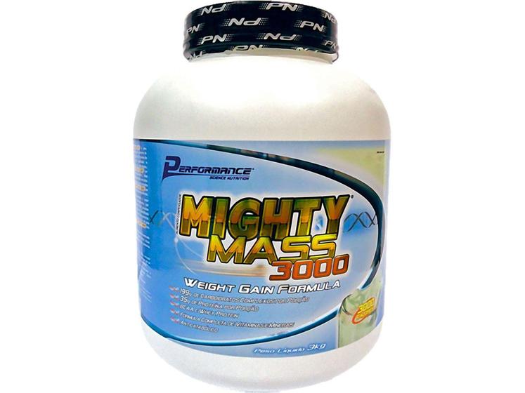 Imagem de Hipercalórico Massa Mighty Mass 3000 3 kg - Performance Nutrition p/ Aumento de Massa Muscular