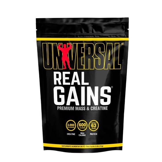 Imagem de Hipercalórico Real Ganhos 3kg - Universal Nutrition