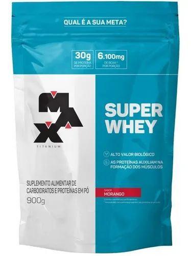 Imagem de Hipercalórico Super Whey 900g Refil Max Titanium