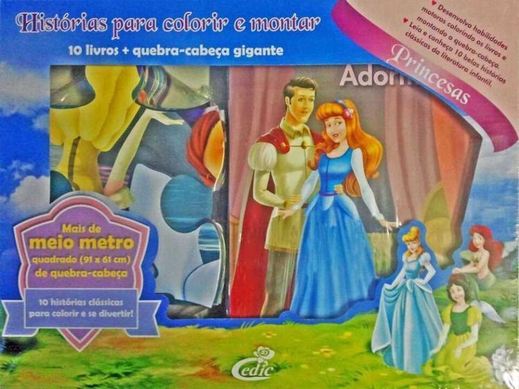 Imagem de Historia Para Colorir e Montar - Princesas