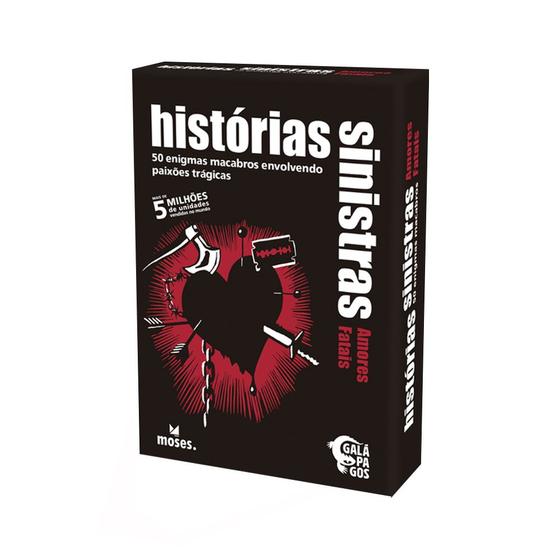 Imagem de Historias Sinistras Black Stories Amores Fatais Jogo de Cartas Galapagos BLK117