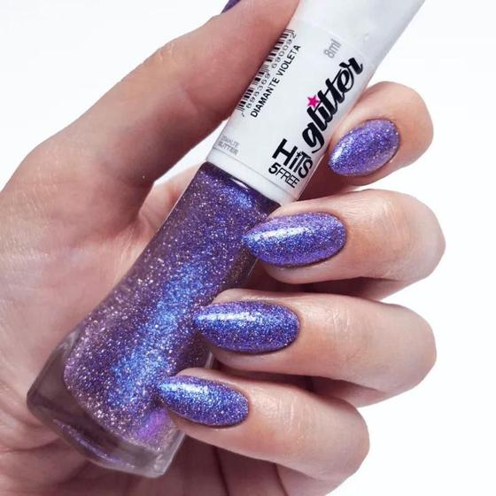 Imagem de Hits esmalte glitter diamante violeta