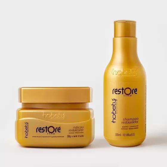 Imagem de Hobety duo shampoo + máscara pequeno restore line