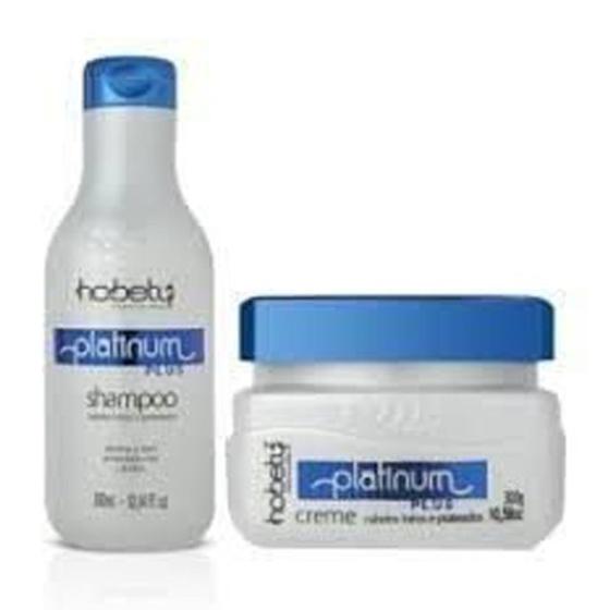 Imagem de Hobety Kit Platinum Plus - Shampoo 300ml e Máscara 300g