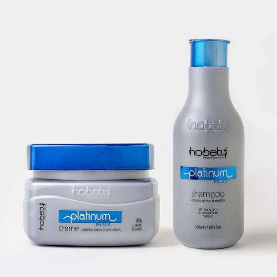 Imagem de Hobety Kit Platinum Plus  Shampoo e Creme Matizador