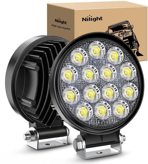 Imagem de Holofote redondo LED Pods Nilight de 4,5 polegadas 42W 4200LM