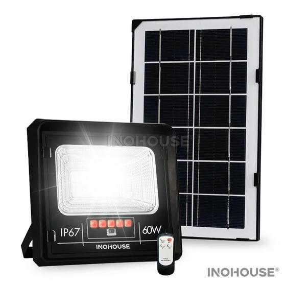 Holofote Solar Autonomo 60w Inteligente IP67 KIt Completo Preto Menor preço em Holofote Solar Autonomo 60w Inteligente IP67 KIt Completo Preto