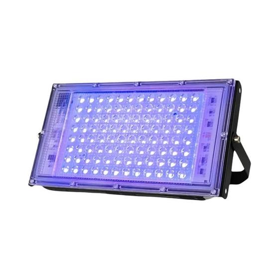 Imagem de Holofote UV LED 395nm/400nm - 50W/100W - À Prova D'Água - Para Palco e Festas