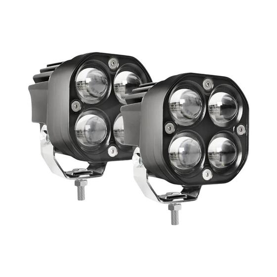 Imagem de Holofotes de LED 3 Polegadas 12V/24V - Faróis de Motocicleta com Luz de Neblina e DRL