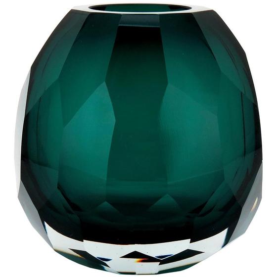 Imagem de HOME&ampCO GEMSTONE VASO 16x16x13cm VIDRO VERDE