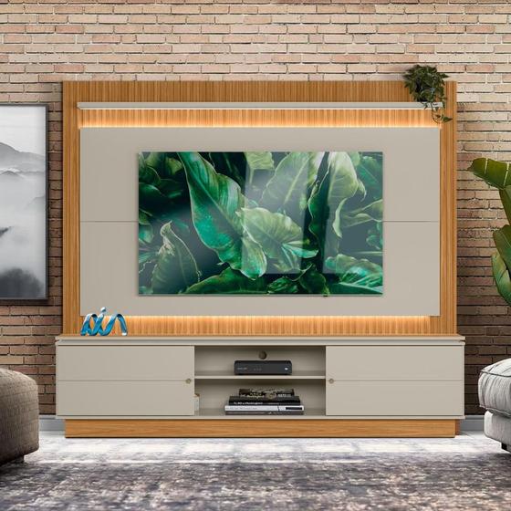 Imagem de Home Com LED Para Tv 75 Polegadas Nature Off White Petra Flex Shop Jm