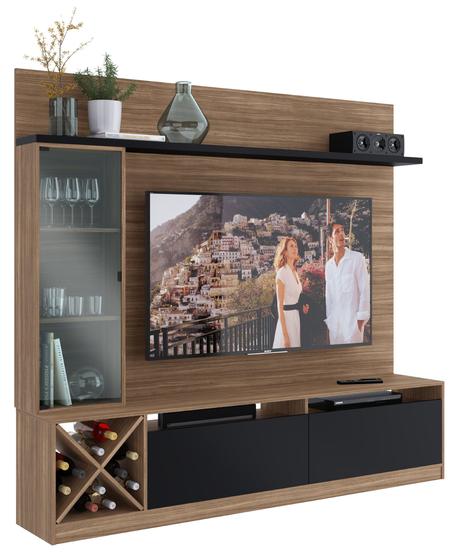 Imagem de Home Estante para Sala de Estar Tv até 60" Montana Preto Quiditá