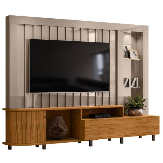 Imagem de Home para TVs 70" 2 Gavetas Derby Fendi Naturale