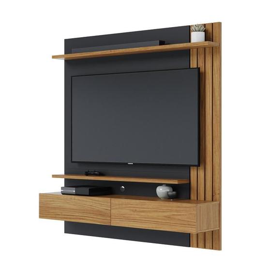 Imagem de Home Suspenso Juriti 1.5 para TV até 65” Noce Milano/Preto Fosco - Colibri