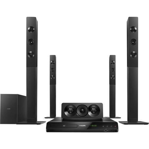 Imagem de Home Theater DVD Player Philips HTD5580X/78 1000W 5.1 Canais Dolby Digital Tall Boy HDMI USB Karaokê e Bluetooth