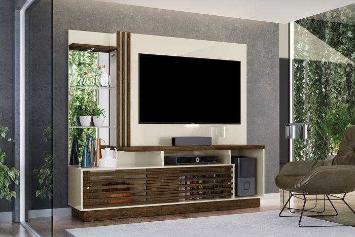 Imagem de Home Theater Frizz Plus para TV de até 60 polegadas - OFF WHITE / SAVANA - Madetec