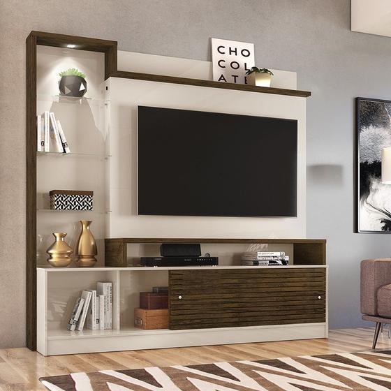 Imagem de Home Theater Frizz Prime para TV de até 55 polegadas - OFF WHITE / SAVANA - Madetec