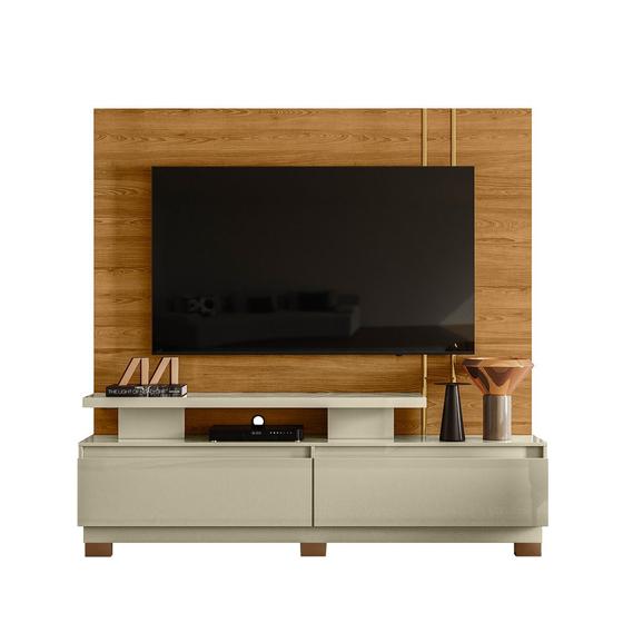 Imagem de  home theater new apolo cumaru/opala com  pés 853140   madetec