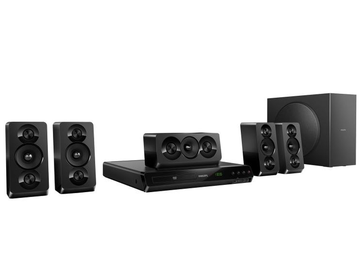 Home Theater Philips HTD5510X/78 c/ DVD Player 800W 5.1 Canais Hi