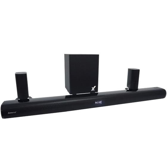 Imagem de Home Theater Soundbar 5.1 Canais 200W Wireless sem Fio Subwoofer Bluetooth Hdmi Arc Amvox Asb 0201