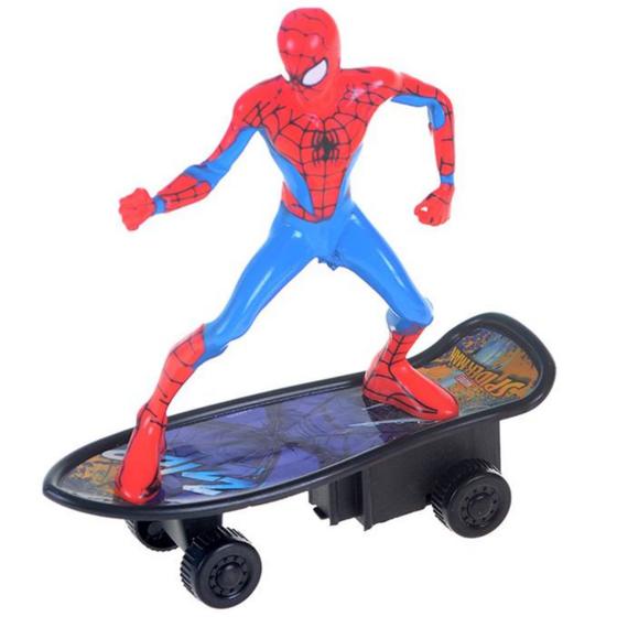 Homem Aranha Boneco Skate Fricção Spider Man Marvel Disney Menor preço em Homem Aranha Boneco Skate Fricção Spider Man Marvel Disney