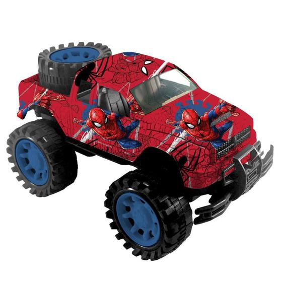 Homem Aranha Carro de Fricção Spiderman Pickup Marvel Toyng - Carrinho ...
