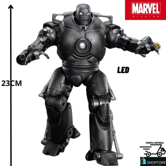 Imagem de Homem De Ferro Iron Monger Marvel Oficial 23 Cm Ironman Com Led