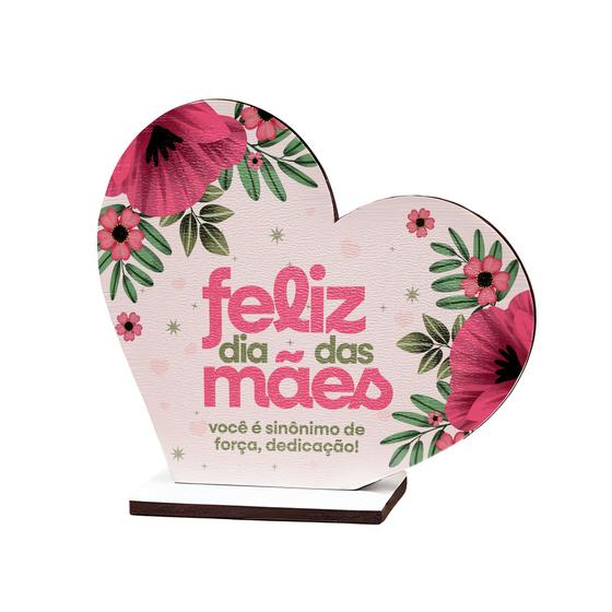 Imagem de Homenagem com Amor 45 Kit Coração MDF Especial Mães