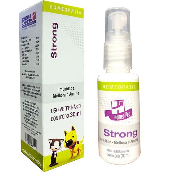 Imagem de Homeopatia Imunidade Apetite Homeopet Strong Cães Gatos 30ml