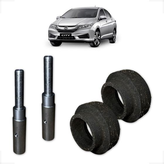 Imagem de Honda City 2008/22 Kit Calço de Mola Dianteiro + Prolongador